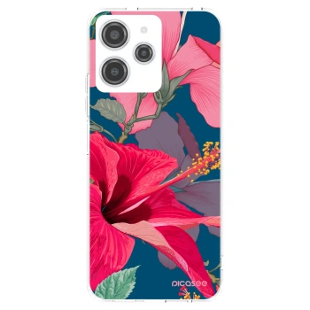 Picasee silikonski prozorni ovitek za Xiaomi Redmi 12 4G - Hibiscus