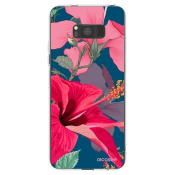 Picasee silikonski prozorni ovitek za Samsung Galaxy S8 G950F - Hibiscus