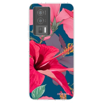 Picasee silikonski prozorni ovitek za Xiaomi Poco F5 Pro 5G - Hibiscus