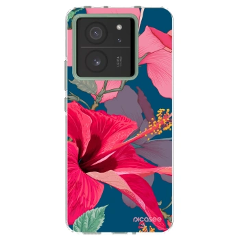 Picasee silikonski prozorni ovitek za Xiaomi 13T Pro - Hibiscus
