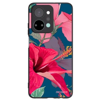 Picasee silikonski črni ovitek za Honor X7a - Hibiscus