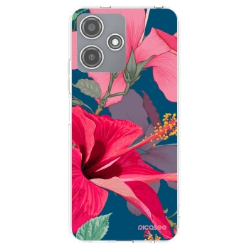 Picasee silikonski prozorni ovitek za Xiaomi Redmi 12 5G - Hibiscus
