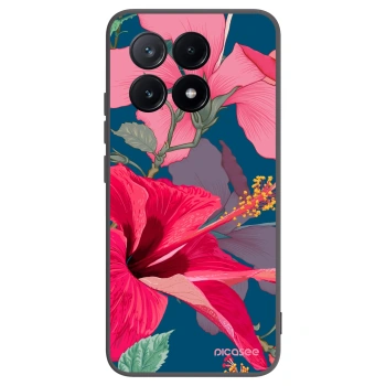 Picasee silikonski črni ovitek za Xiaomi Poco X6 Pro - Hibiscus