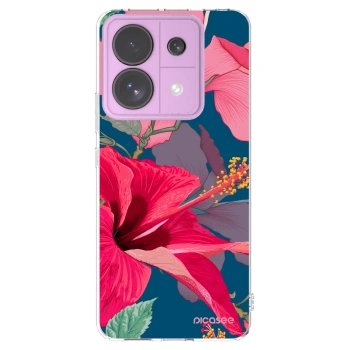 Picasee silikonski prozorni ovitek za Xiaomi Redmi Note 13 Pro 5G - Hibiscus
