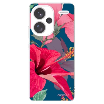 Picasee silikonski prozorni ovitek za Xiaomi Redmi Note 13 Pro+ 5G - Hibiscus