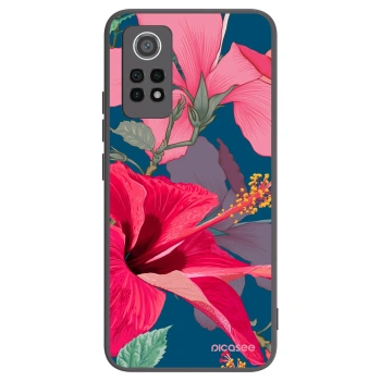 Picasee silikonski črni ovitek za Xiaomi Redmi Note 12 Pro 4G - Hibiscus