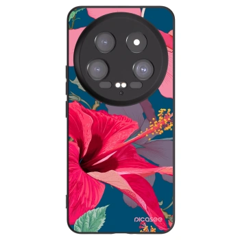 Picasee silikonski črni ovitek za Xiaomi 14 Ultra - Hibiscus