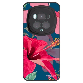 Picasee silikonski črni ovitek za Honor Magic6 Pro - Hibiscus