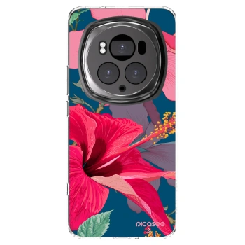 Picasee silikonski prozorni ovitek za Honor Magic6 Pro - Hibiscus