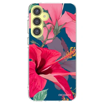 Picasee silikonski prozorni ovitek za Samsung Galaxy A35 5G A356B - Hibiscus