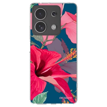 Picasee silikonski prozorni ovitek za Xiaomi Redmi Note 13 4G - Hibiscus