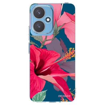 Picasee silikonski prozorni ovitek za Xiaomi Redmi 13C 5G - Hibiscus