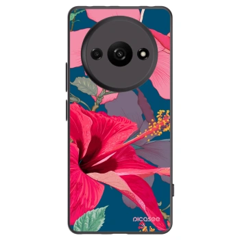 Picasee silikonski črni ovitek za Xiaomi Redmi A3 - Hibiscus