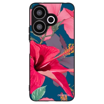 Picasee silikonski črni ovitek za Xiaomi Redmi 13 4G - Hibiscus