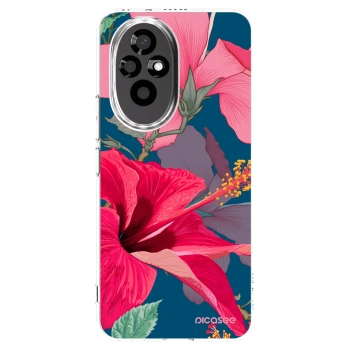 Picasee silikonski prozorni ovitek za Honor 200 Pro 5G - Hibiscus
