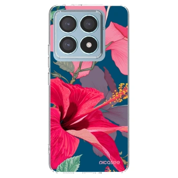 Picasee silikonski prozorni ovitek za Xiaomi 14T Pro - Hibiscus