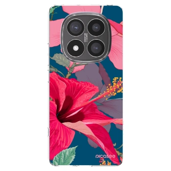 Picasee silikonski prozorni ovitek za Xiaomi Redmi Note 14 Pro+ 5G - Hibiscus