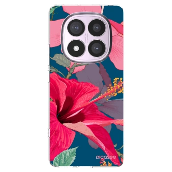 Picasee silikonski prozorni ovitek za Xiaomi Redmi Note 14 Pro 5G - Hibiscus