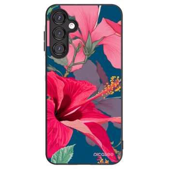 Picasee silikonski črni ovitek za Samsung Galaxy A16 5G - Hibiscus