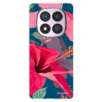 Picasee silikonski prozorni ovitek za Xiaomi Redmi Note 14 Pro 4G - Hibiscus