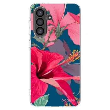 Picasee silikonski prozorni ovitek za Samsung Galaxy A56 5G A566B - Hibiscus