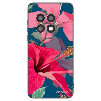 Picasee silikonski črni ovitek za OnePlus 13 5G - Hibiscus