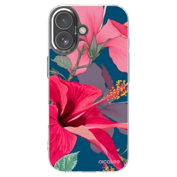 Picasee silikonski prozorni ovitek za Apple iPhone 17 - Hibiscus
