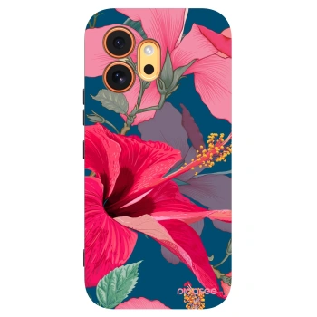 Picasee silikonski črni ovitek za Honor 600 - Hibiscus