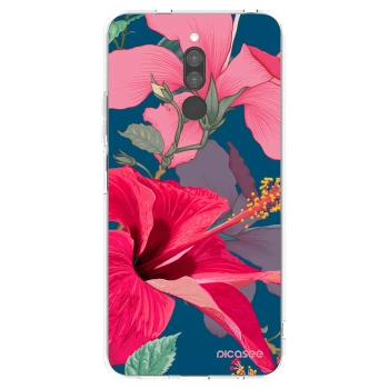 Picasee silikonski prozorni ovitek za Xiaomi Redmi 8 - Hibiscus