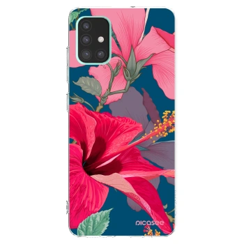 Picasee silikonski prozorni ovitek za Samsung Galaxy A51 A515F - Hibiscus