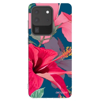 Picasee silikonski prozorni ovitek za Samsung Galaxy S20 Ultra 5G G988F - Hibiscus