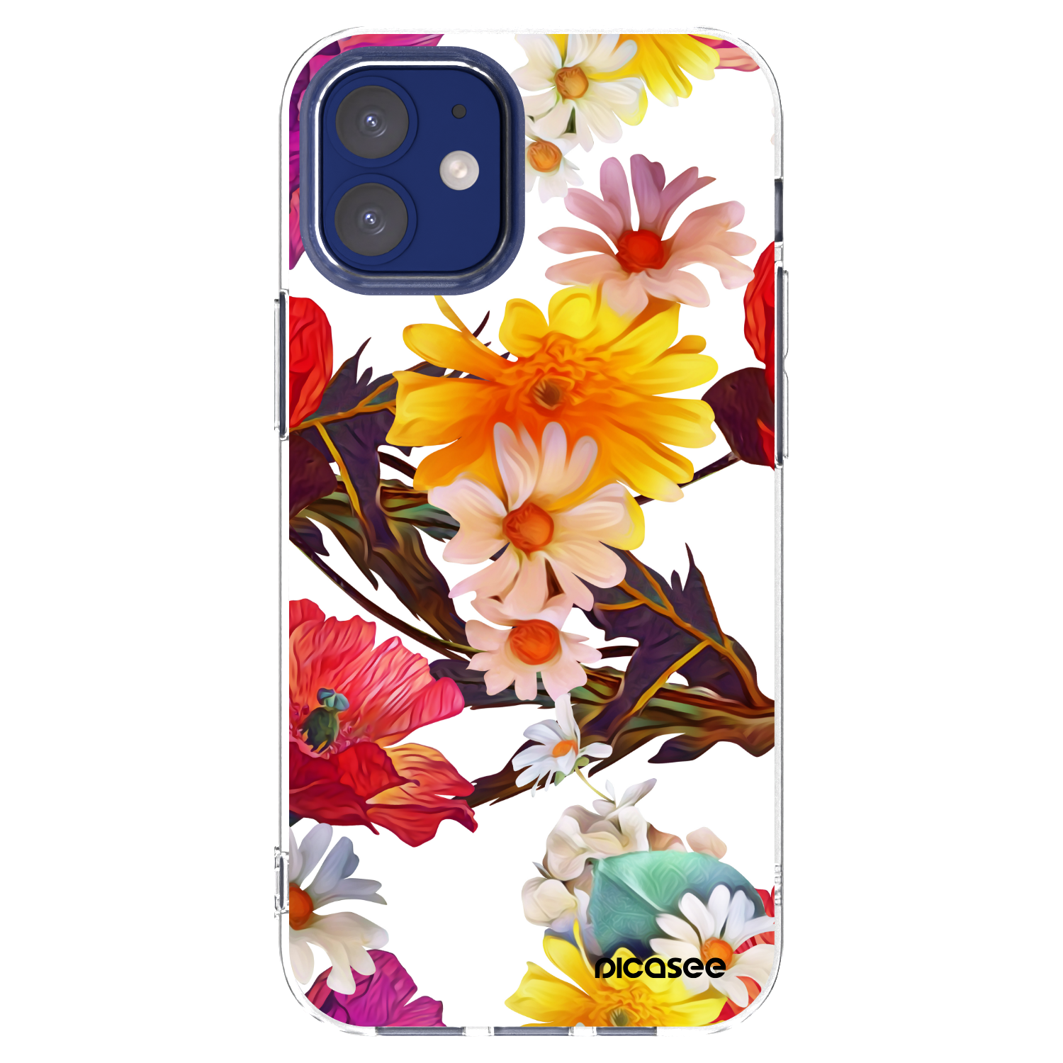 Picasee silikonski prozorni ovitek za Apple iPhone 12 mini - Meadow