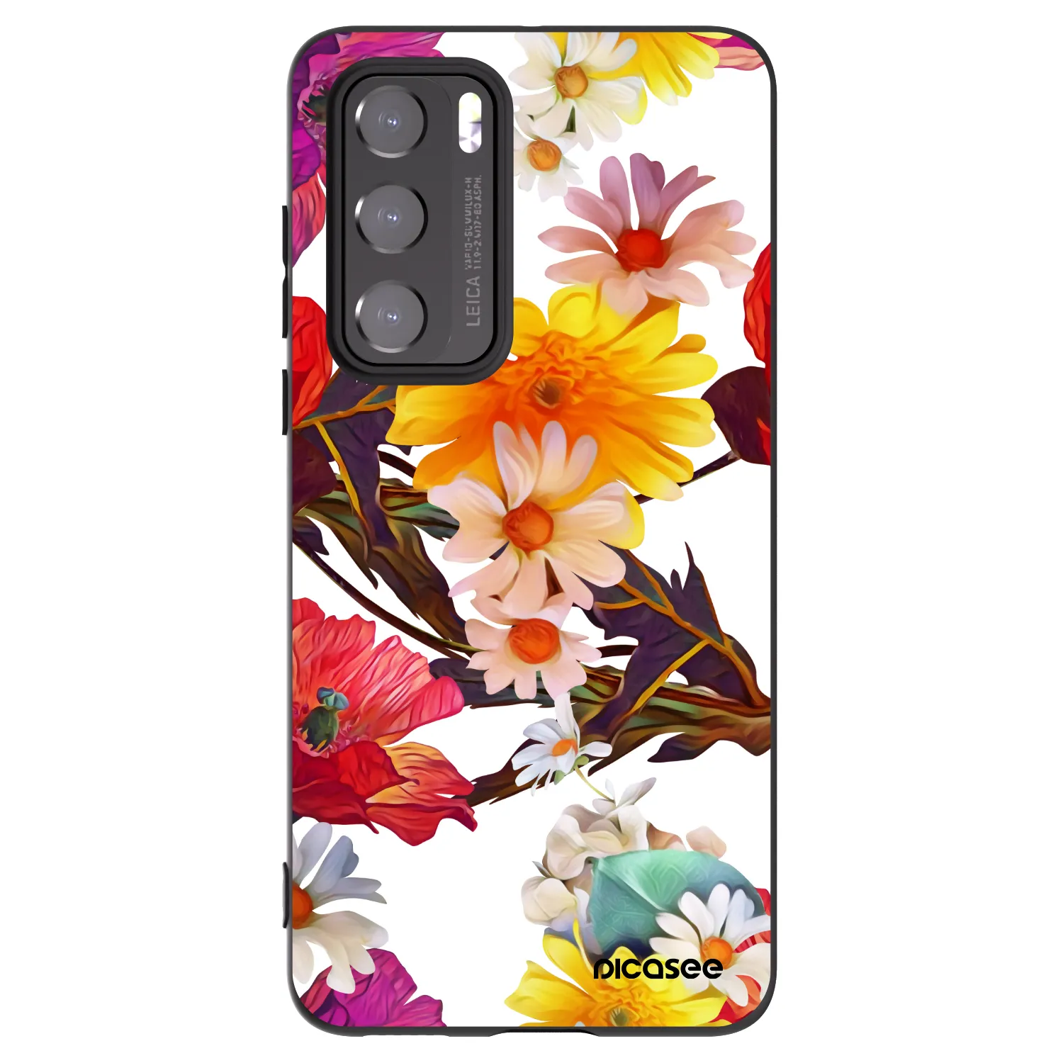 Picasee silikonski črni ovitek za Huawei P40 - Meadow
