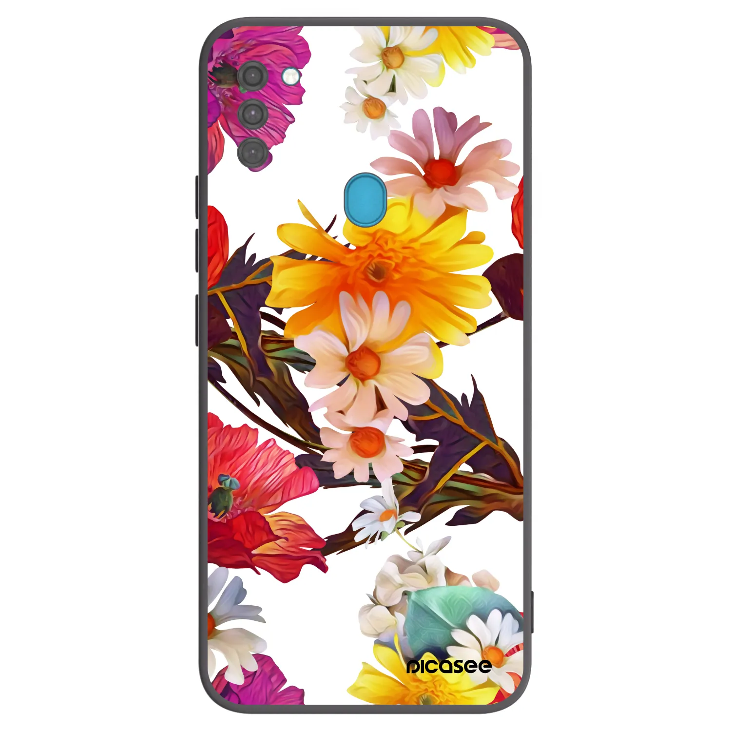 Picasee silikonski črni ovitek za Samsung Galaxy M11 - Meadow