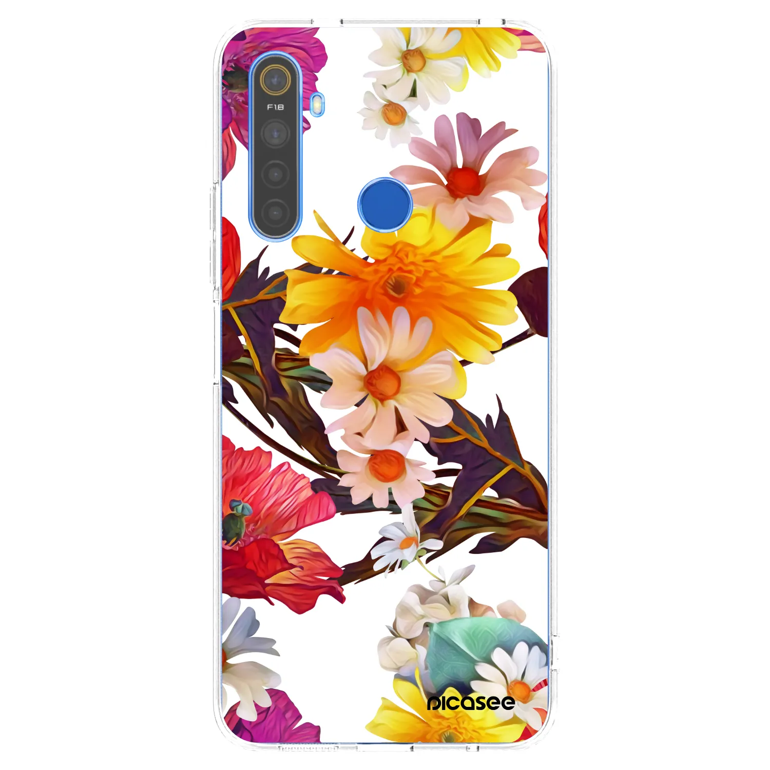 Picasee silikonski prozorni ovitek za Realme 5 - Meadow