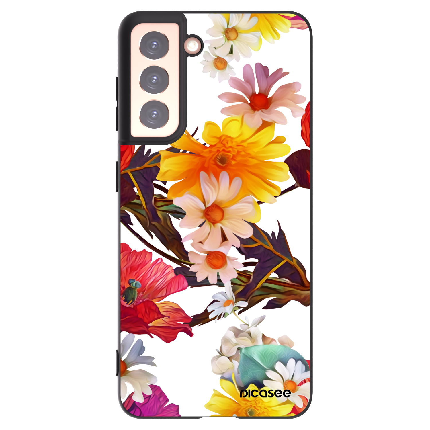 Picasee silikonski črni ovitek za Samsung Galaxy S21 5G G991B - Meadow