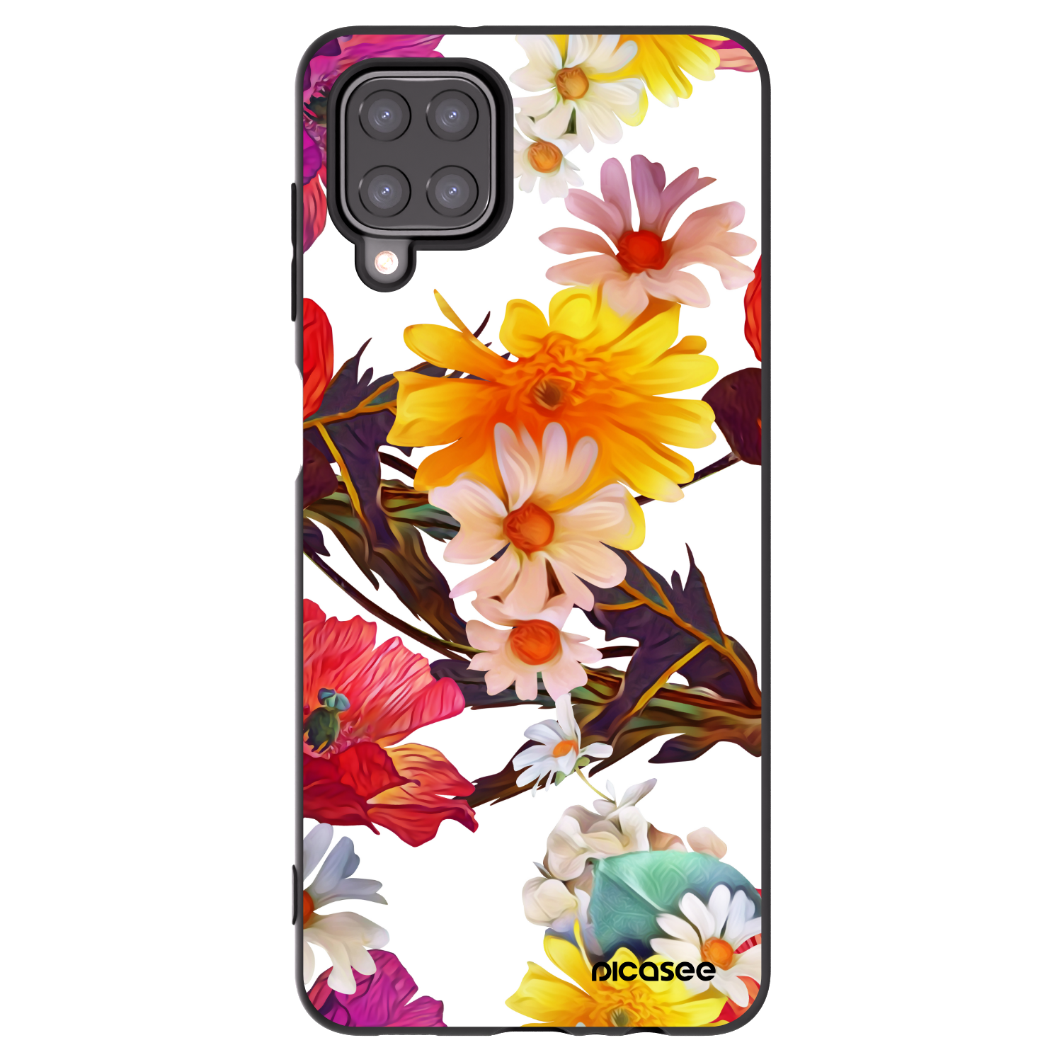 Picasee silikonski črni ovitek za Samsung Galaxy A12 A125F - Meadow
