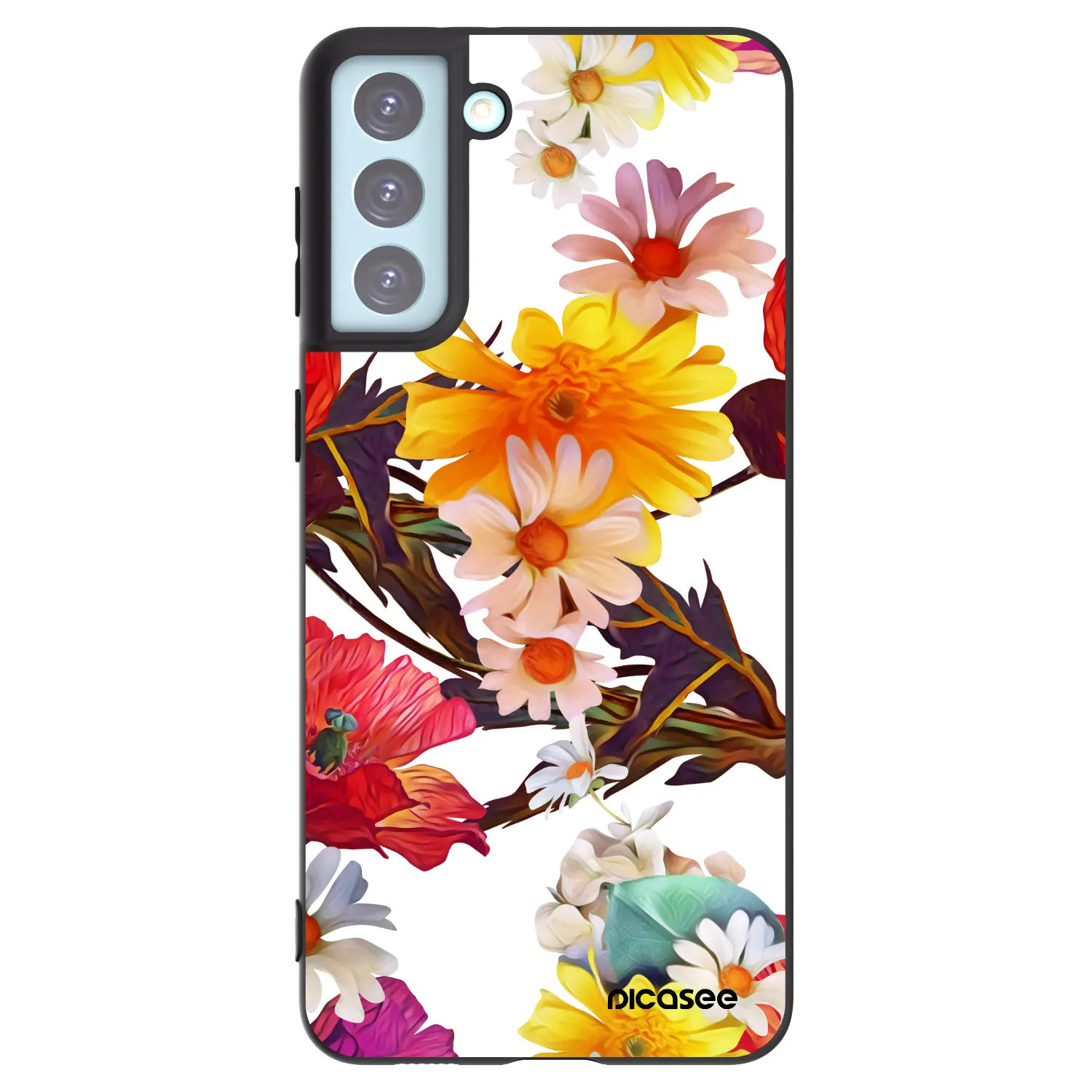 Picasee silikonski črni ovitek za Samsung Galaxy S21+ 5G G996F - Meadow