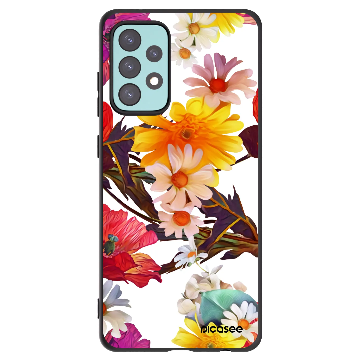 Picasee silikonski črni ovitek za Samsung Galaxy A72 A725F - Meadow