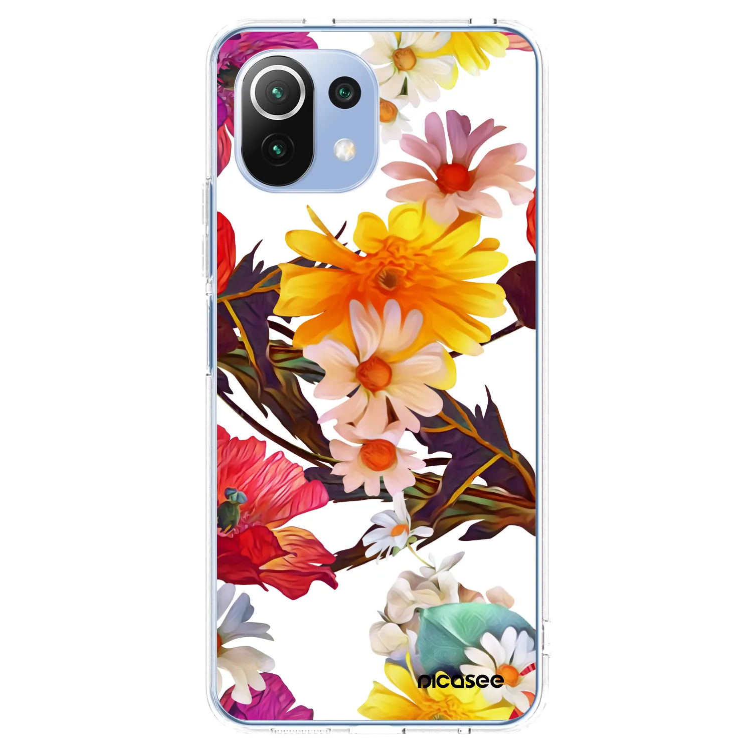 Picasee silikonski prozorni ovitek za Xiaomi Mi 11 Lite - Meadow