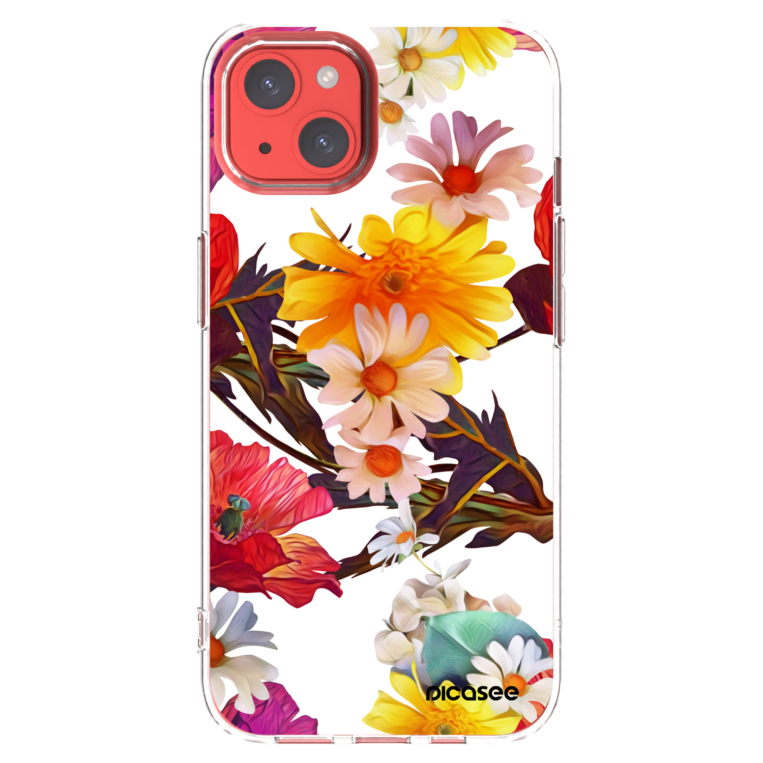 Picasee silikonski prozorni ovitek za Apple iPhone 13 - Meadow