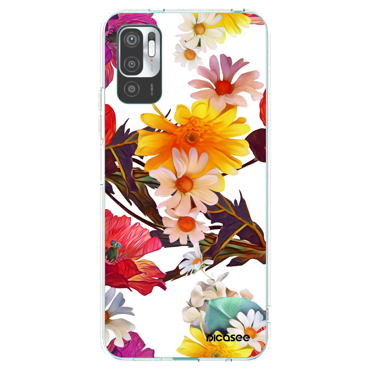 Picasee silikonski prozorni ovitek za Xiaomi Redmi Note 10 5G - Meadow