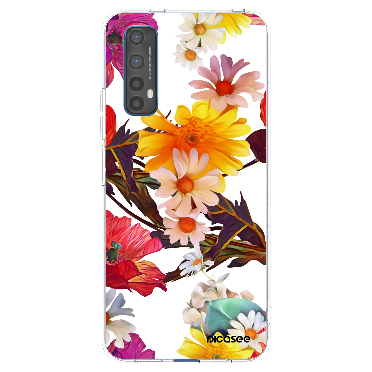 Picasee silikonski prozorni ovitek za Realme 7 - Meadow
