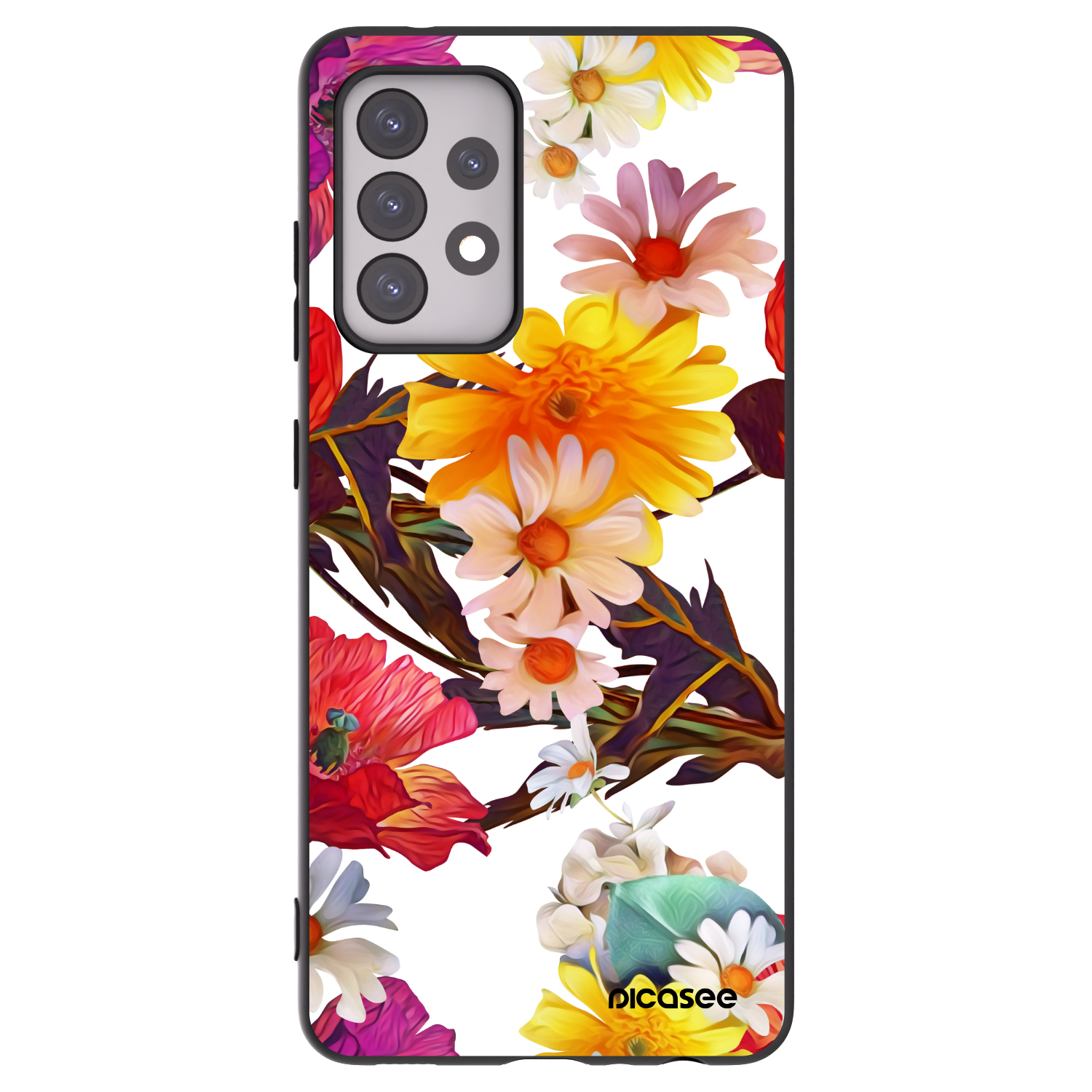 Picasee silikonski črni ovitek za Samsung Galaxy A52s 5G A528B - Meadow