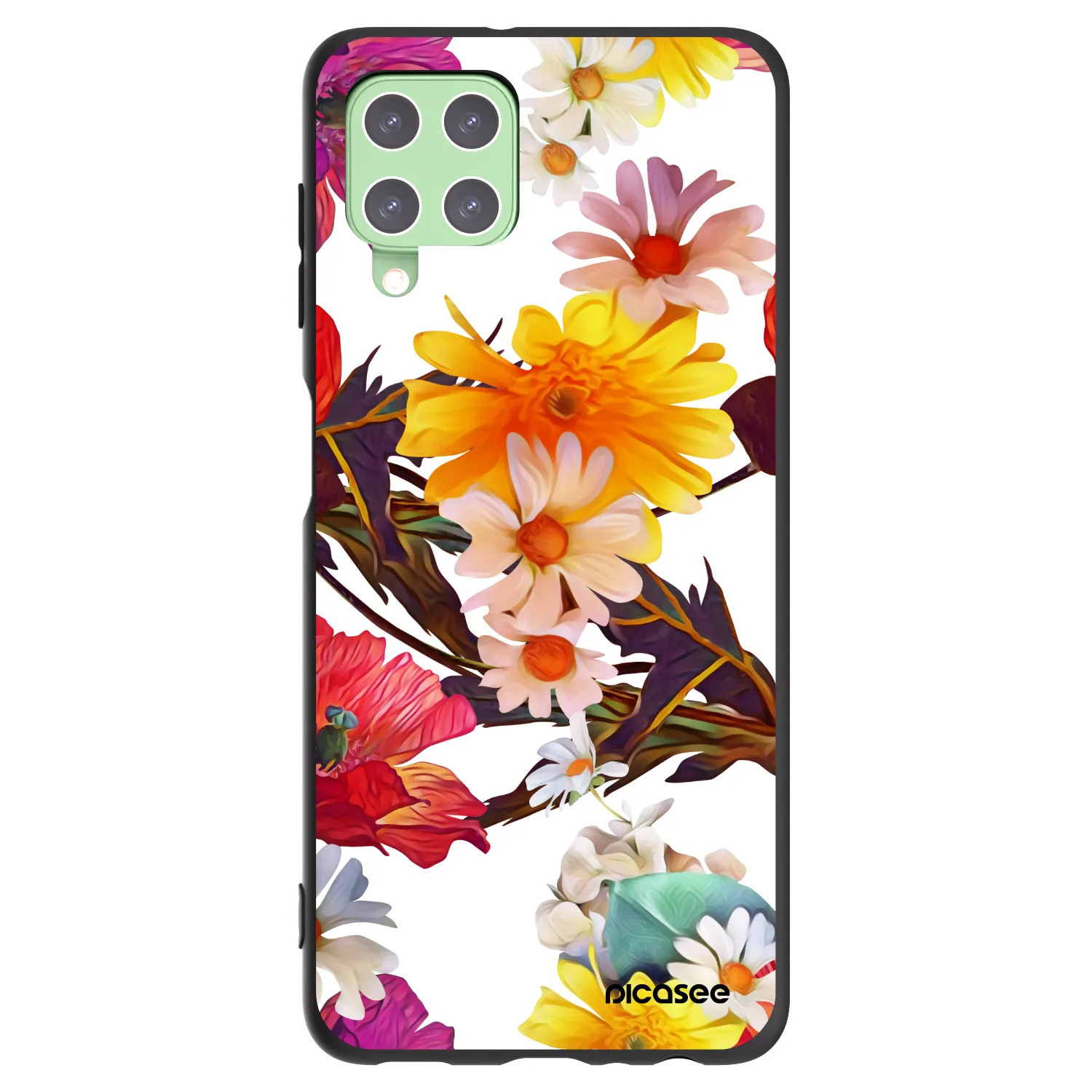 Picasee silikonski črni ovitek za Samsung Galaxy A22 A225F 4G - Meadow