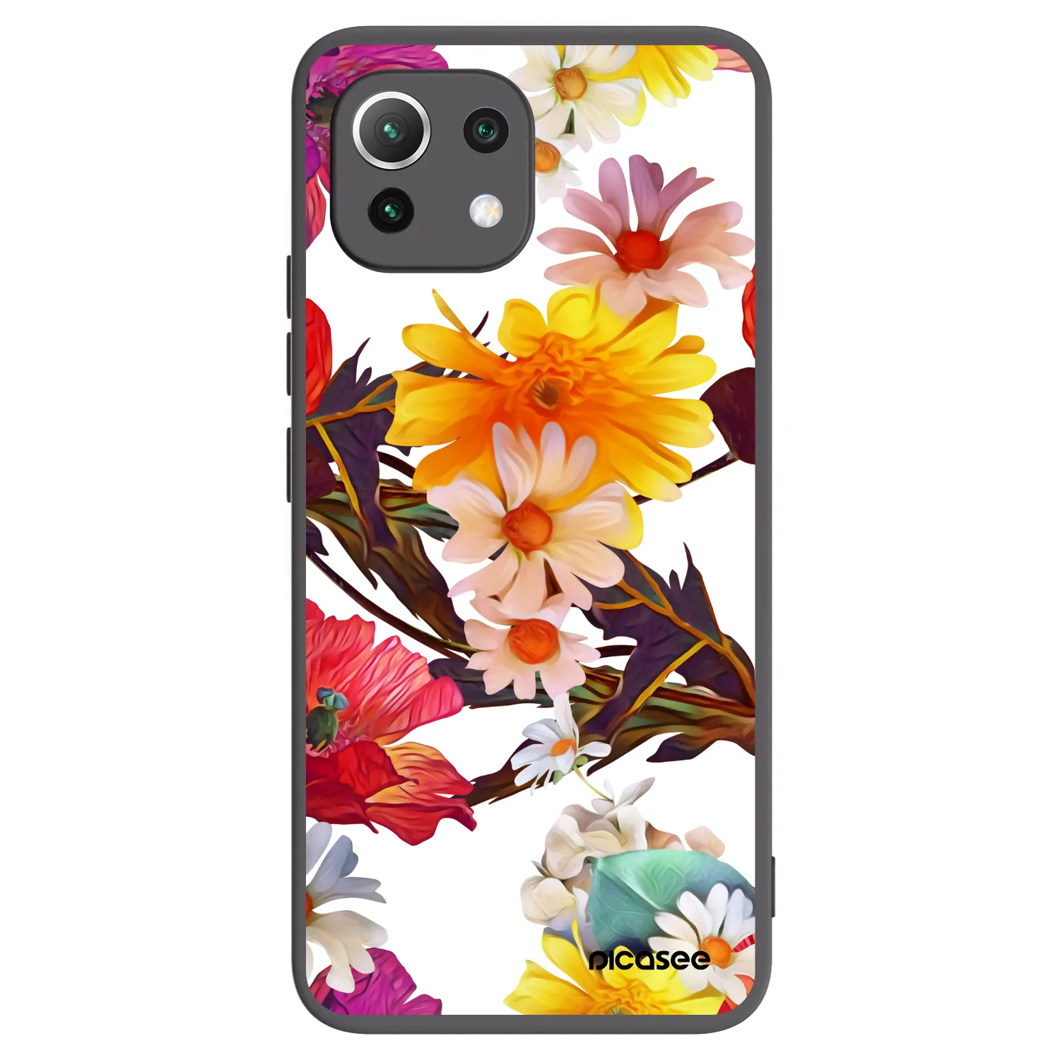 Picasee silikonski črni ovitek za Xiaomi 11 Lite 5G NE - Meadow