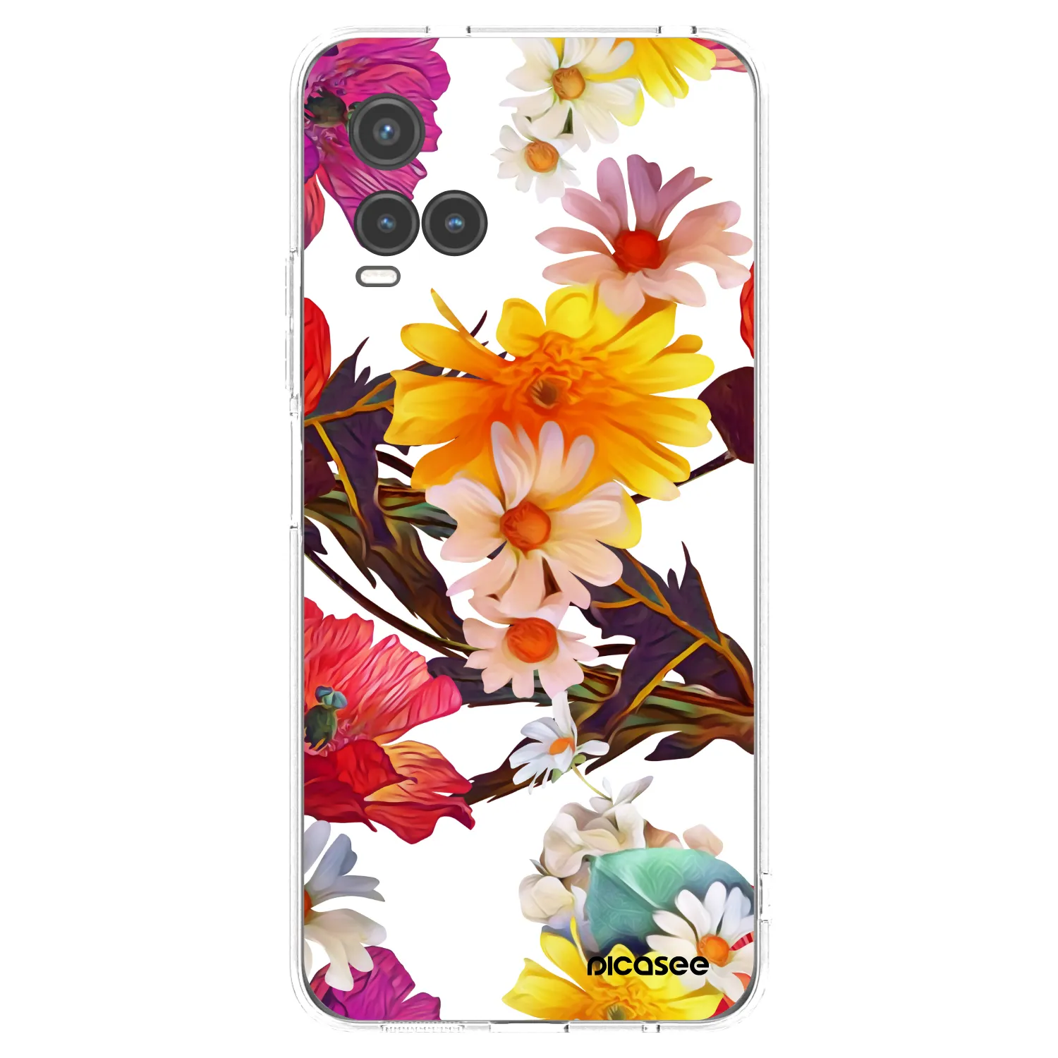 Picasee silikonski prozorni ovitek za Vivo Y33s - Meadow