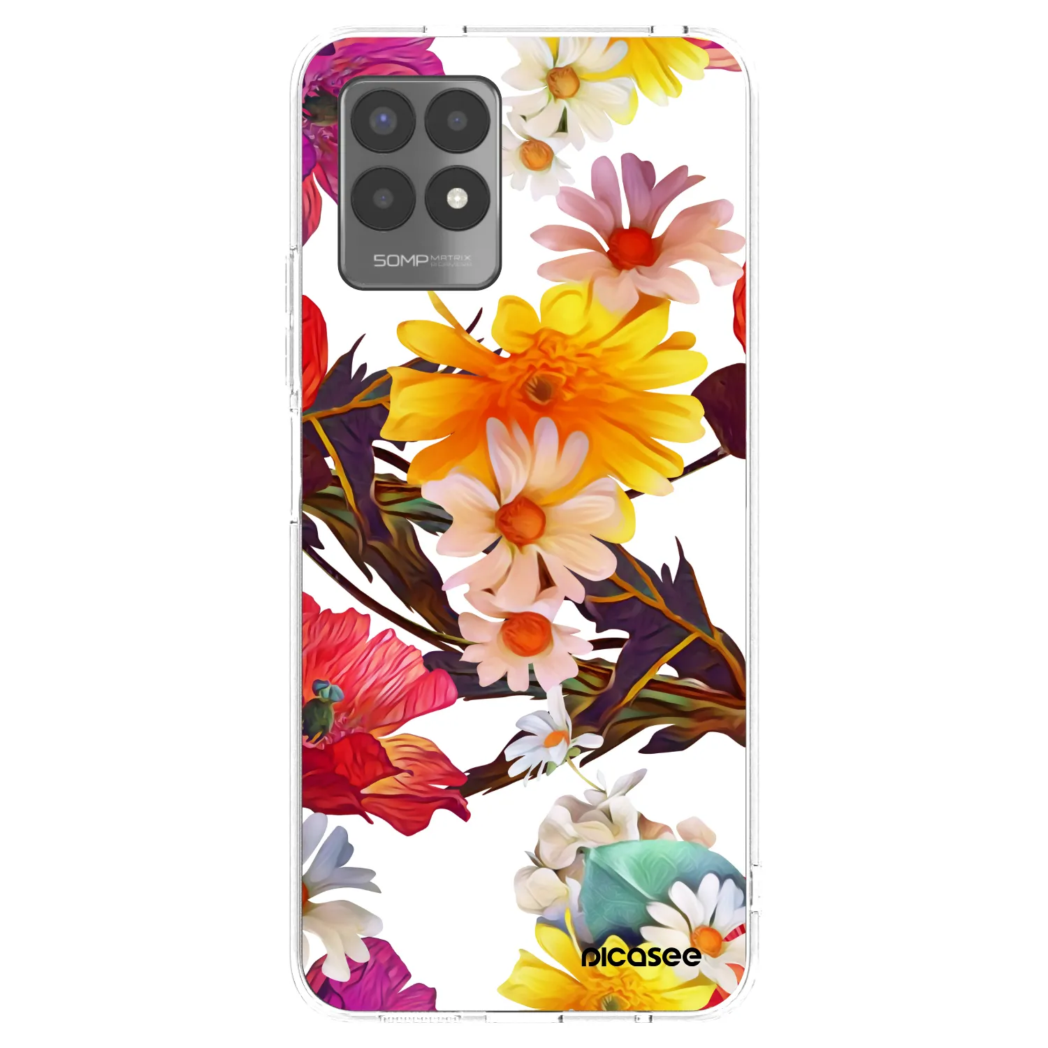 Picasee silikonski prozorni ovitek za Realme 8i - Meadow