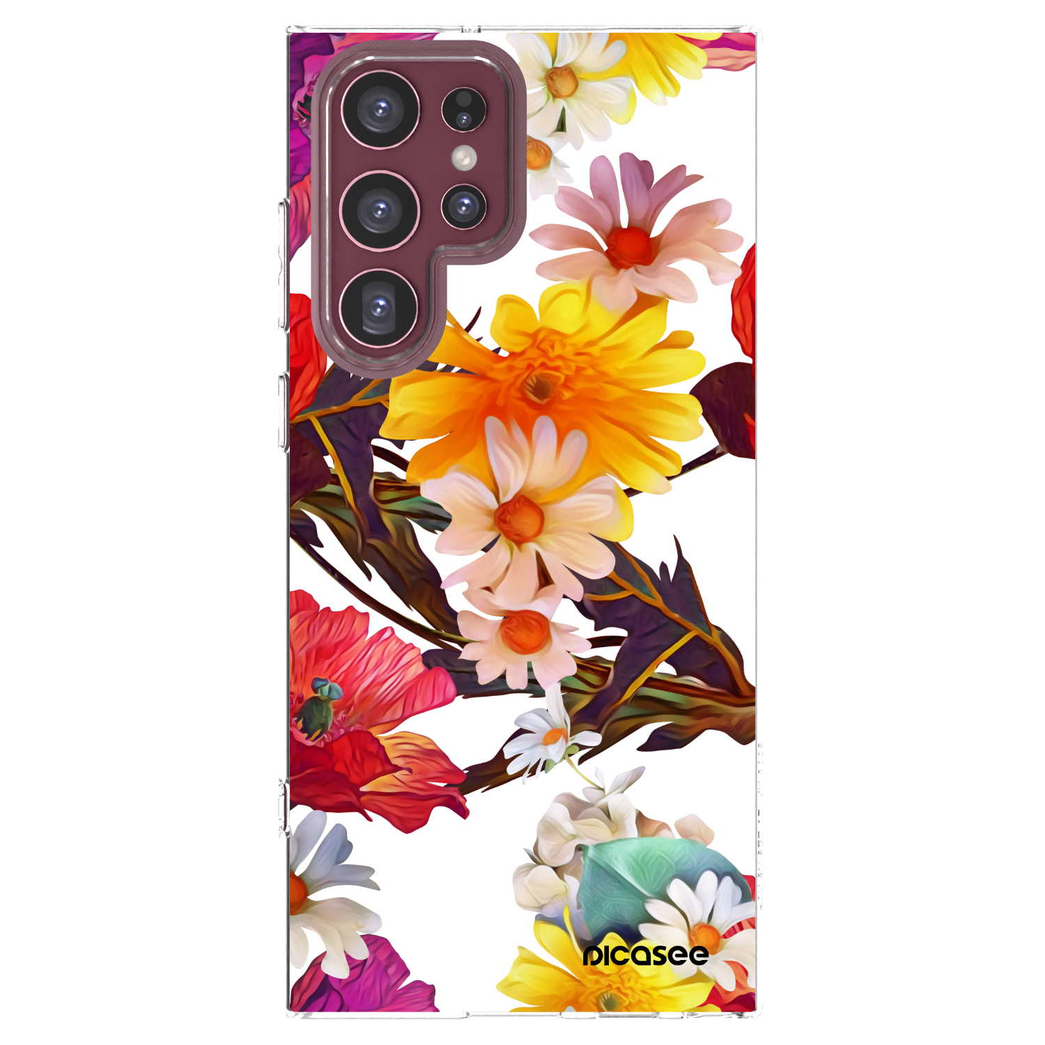 Picasee silikonski prozorni ovitek za Samsung Galaxy S22 Ultra 5G - Meadow