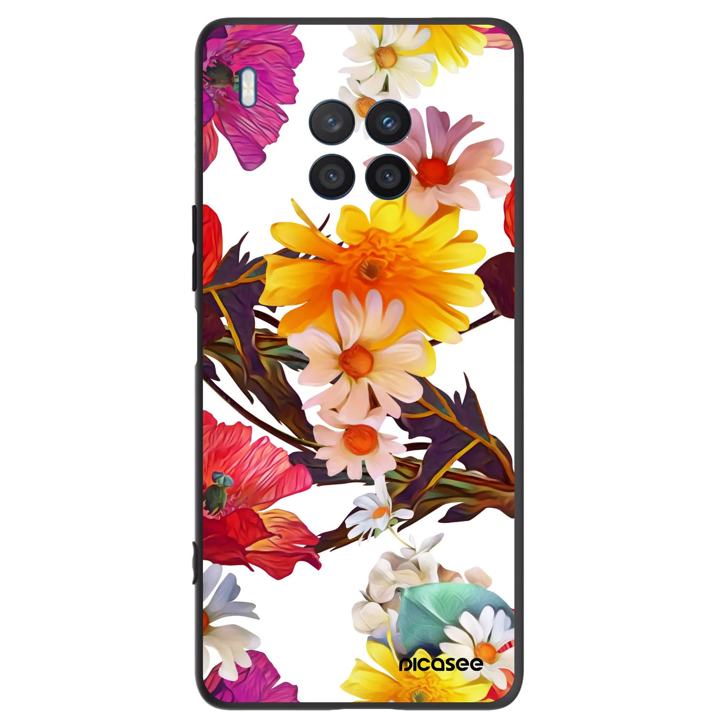 Picasee silikonski črni ovitek za Honor 50 Lite - Meadow